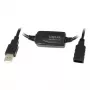 LogiLink UA0143 USB 2.0 kabelis USB-A kištukas į lizdą 10 m juodas
