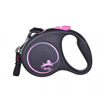 Flexi Black Design S 5 m šunų automatinis pavadėlis
