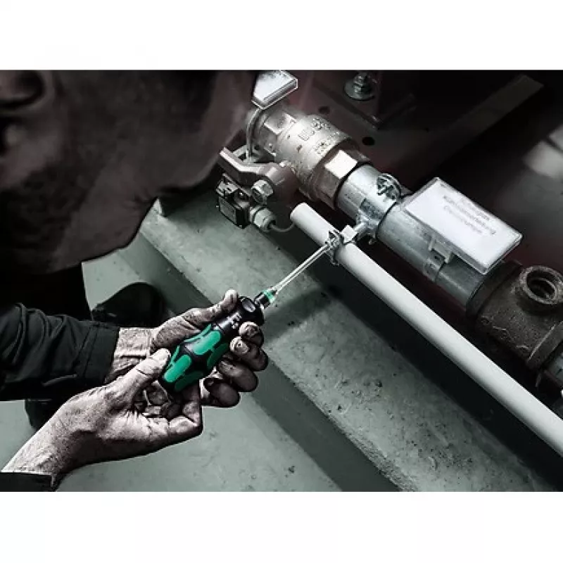 Wera 826 T Kraftform Turbo atsuktuvas su Rapidaptor antgalių laikikliu, 1/4 colio