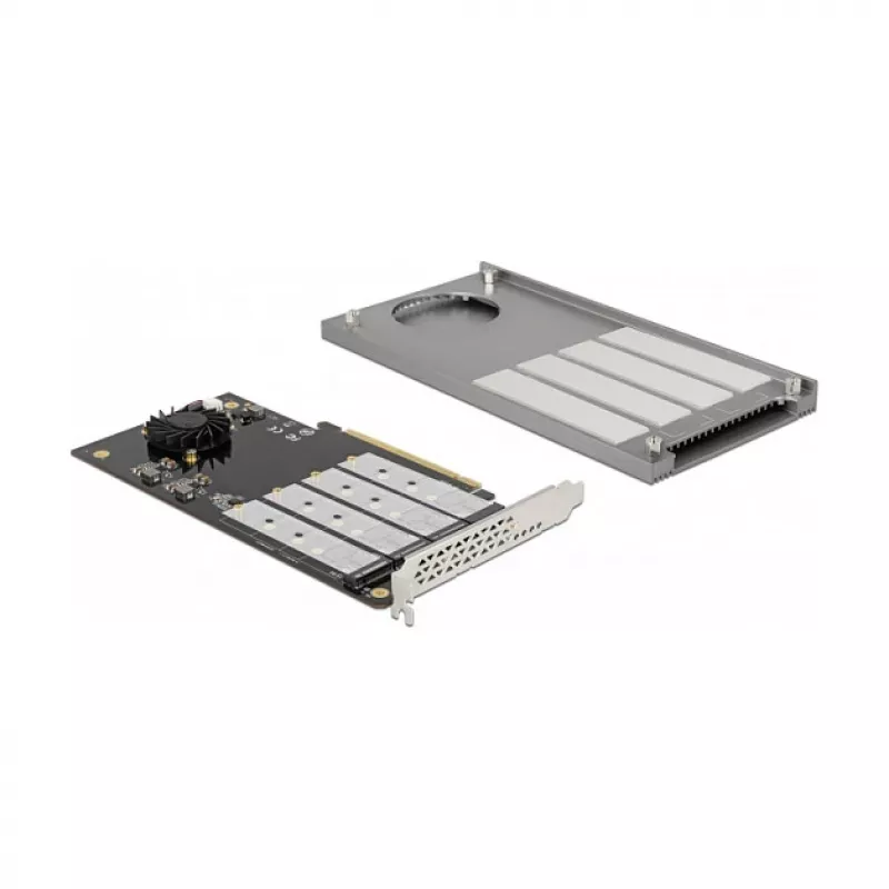 PCI Express x16 kortelė DeLOCK 90050 su 4 M.2 NVMe lizdais