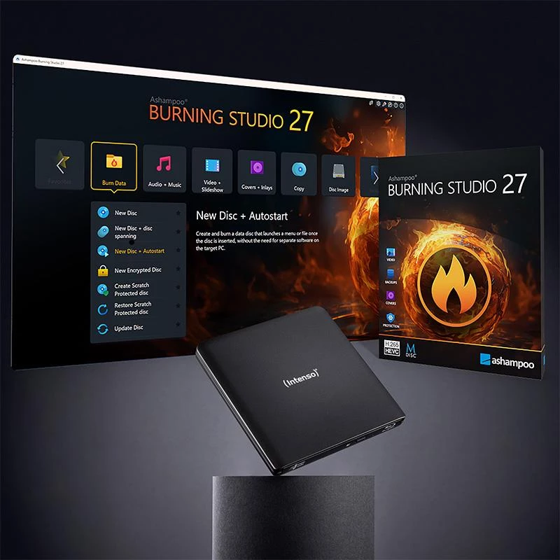 Išorinis DVD RW USB 3.2 juodas 5401500 Intenso