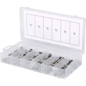 Pieštukinių saugiklių rinkinys ks tools 970.0270 – 120 vnt., 5–30 A