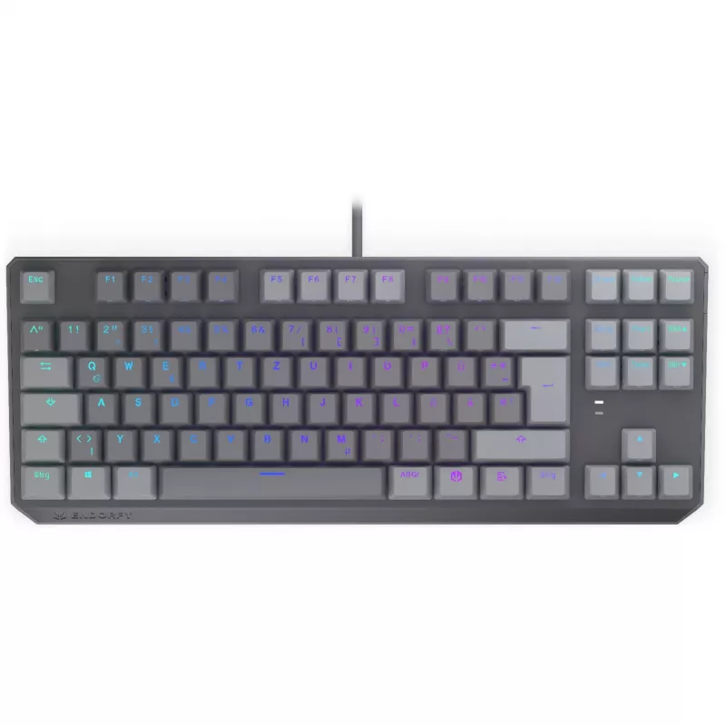 Mechaninė klaviatūra ENDORFY Thock V2 TKL su raudonais jungikliais, Tenkeyless, DE išdėstymas