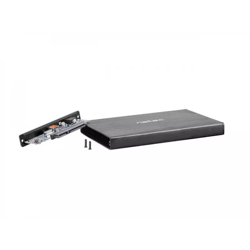 NATEC RHINO GO korpusas USB 3.0 2,5'' SATA HDD/SSD, juodas aliuminis