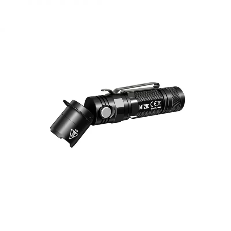 Nešiojamas žibintuvėlis Nitecore MT21C, 1000 lm, 131 mm, 103,5 g, 18650 arba CR123, juodas