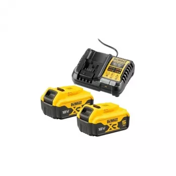 Baterijų ir įkroviklio rinkinys DeWALT DCB1104P2 18 V 5.0 Ah (2 baterijos, įkroviklis)