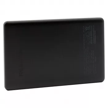 Power bank RealPower PB-5000 MAG 5000 mAh, belaidis įkrovimas, USB-C, 20 W, juoda