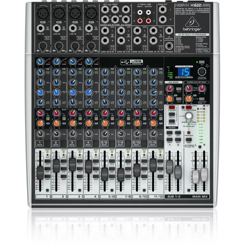 Behringer X1622USB garso maišytuvas 16 kanalų, 10 - 200000 Hz