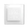 Homematic IP 161333A0 sieninis termostatas su stikliniu korpusu ir CO2 jutikliu, skaitmeninis RF, 230 V, 54,5×54,5×29 mm
