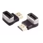 HDMI lyties keitiklis MicroConnect HDM19F19MA2-8K juodas, auksuoti kontaktai, 90° žemyn