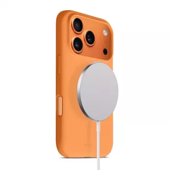 Apsauginis dėklas Crong su MagSafe iPhone 17 Pro – oranžinis