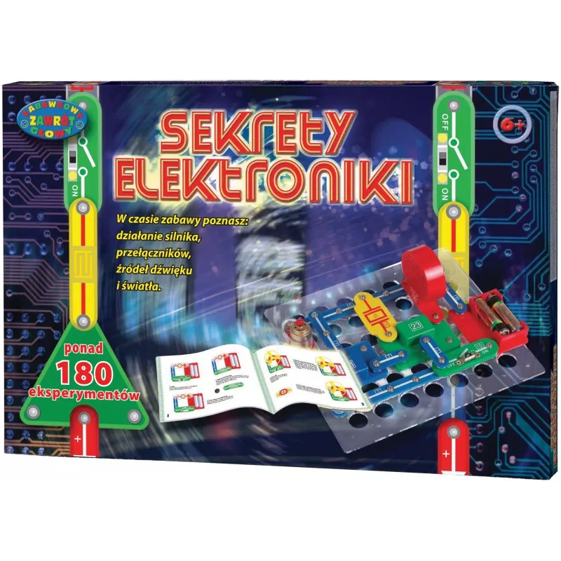 Mokomasis elektronikos rinkinys Dromader Science Kit Secrets ZD-9551 — 180 eksperimentų