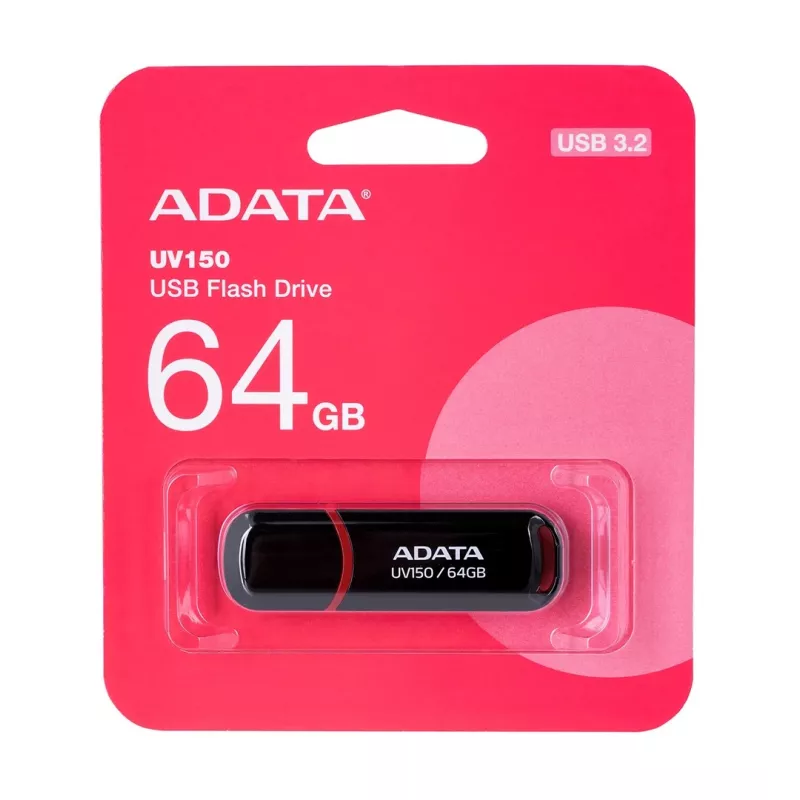 ADATA 64GB DashDrive UV150 USB atmintukas USB Type-A 3.2 Gen 1 (3.1 Gen 1) Juodas