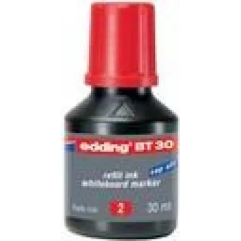 Markerio papildymas Edding BT 30, raudona, 30 ml, papildymas Edding BT serijai