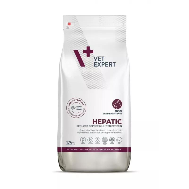 Sausas šunų ėdalas VETEXPERT Veterinary Diet Hepatic 12 kg