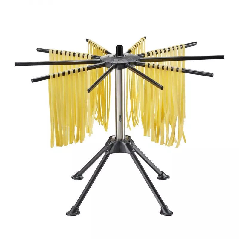 Makaronų džiovintuvas GEFU Diverso G-28371 — nerūdijantis plienas, 4 pakopos, sulankstomas, 420×302 mm