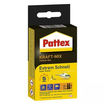 Pattex dviejų komponentų klijai Power Mix, 2 vnt × 12 g