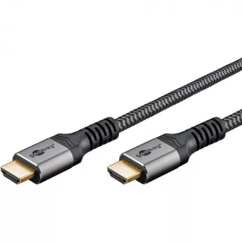 Goobay 65262 HDMI laidas 3 m HDMI A tipas (Standartinis) Pilka