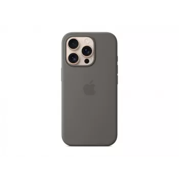 Apple iPhone 16 Pro Silikoninis Dėklas su MagSafe - Pilka Akmens Spalva