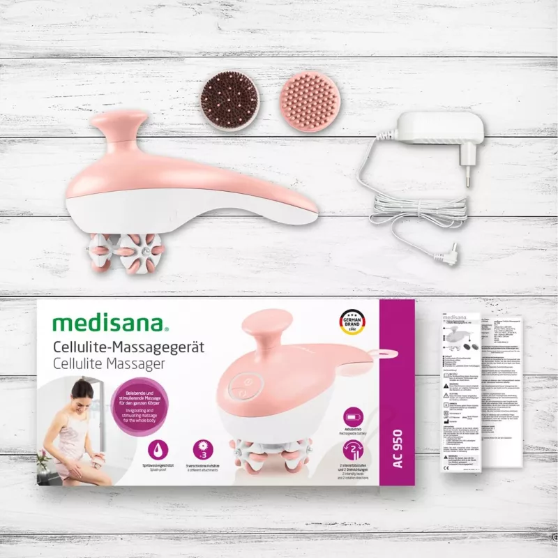 Medisana AC 950 masažo prietaisas celiulitui, rožinio aukso / baltas