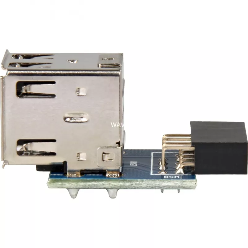 DeLOCK 41825 adapteris 1 x 9 kontaktų 2,54 mm / 2 x USB 2.0-A