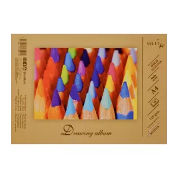 Piešimo sąsiuvinis SMLT, A4, 120 g, klijuotas (30 lapų) 0708-209