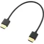 SpeaKa Professional HDMI jungiamasis kabelis 20,00 cm, garso grįžtamasis kanalas, paauksuoti kištukų kontaktai, juodas [1x HDMI kištukas - 1x HDMI kištukas] (SP-9076308)