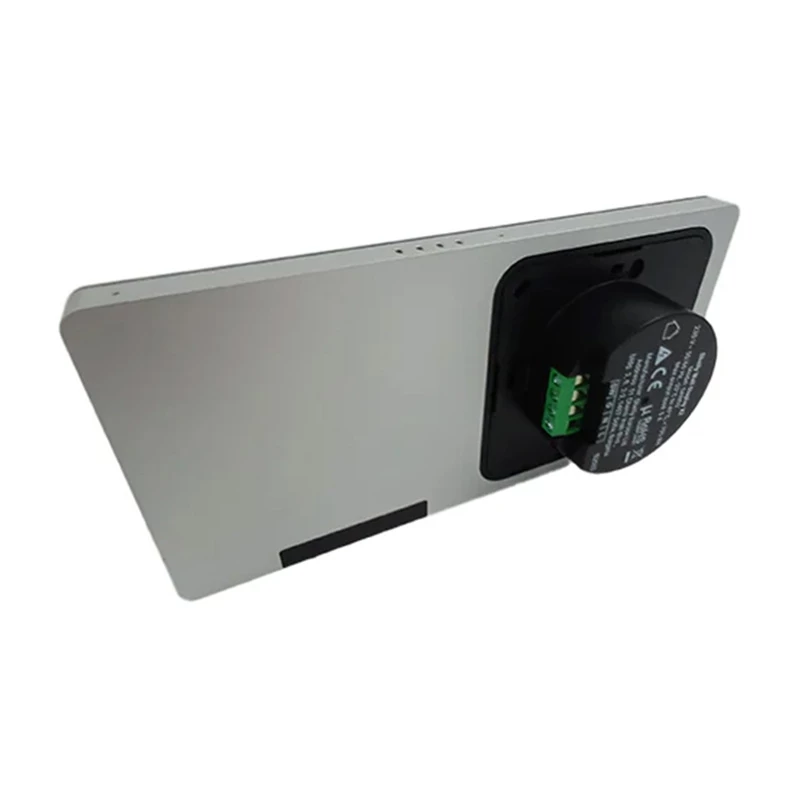 Dvigubo valdymo skydelis Shelly Wall Display X2 WiFi/BLU (sidabrinis) + BLU H&T