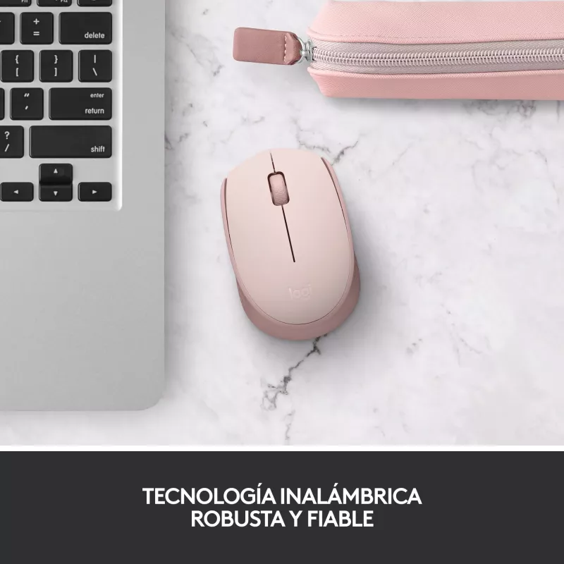 Logitech M171 belaidė optinė RF pelė, rožinė