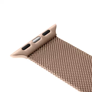 Apyrankė FIXED FIXMEST-436-RG tinklelinė rožinio aukso spalvos, skirta Apple Watch 38/40/41 mm