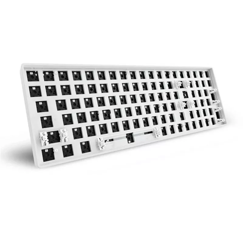 „Sharkoon SKILLER SGK50 S2 White“ – mechaninės klaviatūros pagrindas (be jungiklių ir dangtelių)