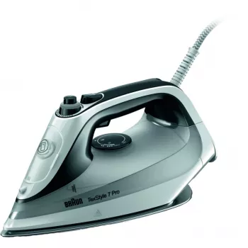 Braun TexStyle 7 Pro SI7149WB sausasis ir garinis lygintuvas su EloxalPlus pada 2900 W juodos ir baltos spalvos