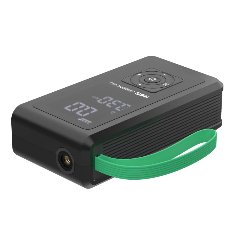 Power bank Green Cell CJSGC03 8000 mAh Li‑Jon, OLED ekranas, USB‑C ir USB‑A, 500 mA išėjimas, įmontuotas žibintuvėlis