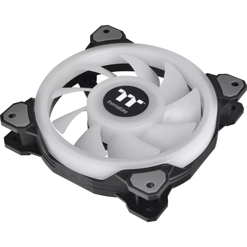 Thermaltake Riing Quad 12 RGB CL-F088-PL12SW-C 120 mm radiatoriaus ventiliatorius, TT Premium Edition, vienas ventiliatorius, be valdiklio, juodas