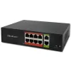 Tinklo jungiklis QOLTEC FAST Ethernet PoE 8xRJ45 su 2xRJ45 uplink (52290)