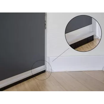 Šepetinis tarpiklis DeLOCK 66652 40 mm su aliumininiu profiliu, kampuotas