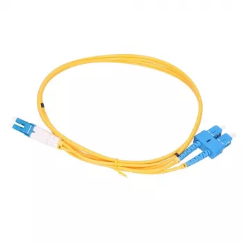 Extralink šuolas LC/UPC-SC/UPC, vienmodis, dupleksas, G652D, 3 mm, 10 m