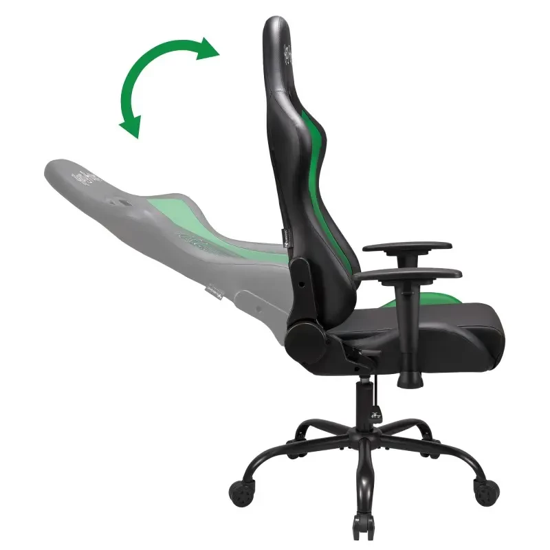 Subsonic SA5609-H2 biuro kėdė su paminkštinta sėdyne ir atlošu, juoda-raudona