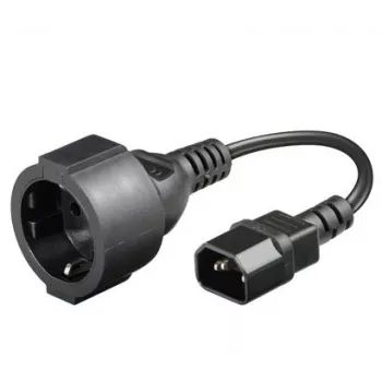 Microconnect PE130075 maitinimo laidas juodas 0.23 m C14 jungtis