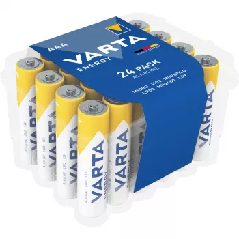 Vienkartinė baterija Varta Alkaline AAA 24 vnt. pakuotė