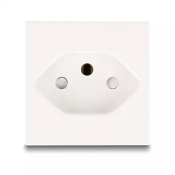 Įžemintas kištukinis lizdas DELOCK Easy 45 T13 Šveicarija 45×45 mm, 250 V / 10 A, baltas