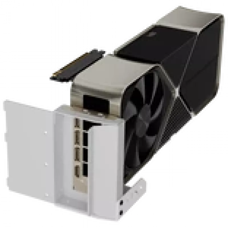 APNX Vertical GPU Mounting Kit GAZU-1045 White – vertikalus GPU laikiklis korpusams, baltas