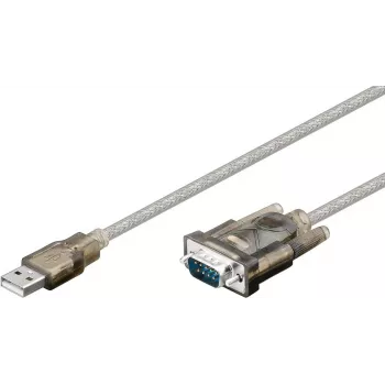 Wentronic Goobay USB Serial RS232 keitiklis, 1.5 m - USB 2.0 kištukas (A tipo) > D-SUB/RS-232 kištukas (9 kontaktų) (68875)
