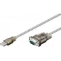 Wentronic Goobay USB Serial RS232 keitiklis, 1.5 m - USB 2.0 kištukas (A tipo) > D-SUB/RS-232 kištukas (9 kontaktų) (68875)