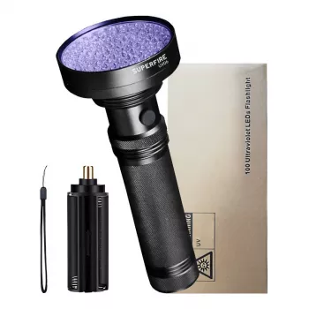 Žibintuvėlis Superfire UV06 ultravioletinis 395nm IP46 nešiojamas prožektorius