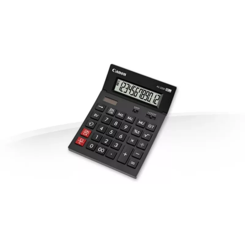 Canon AS-2200 stalinis skaičiuotuvas 12 skaitmenų, juodas