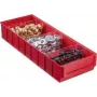 Dėžė saugojimui allit 456571 — plastikinis organizatorius 185×500×81 mm, raudona