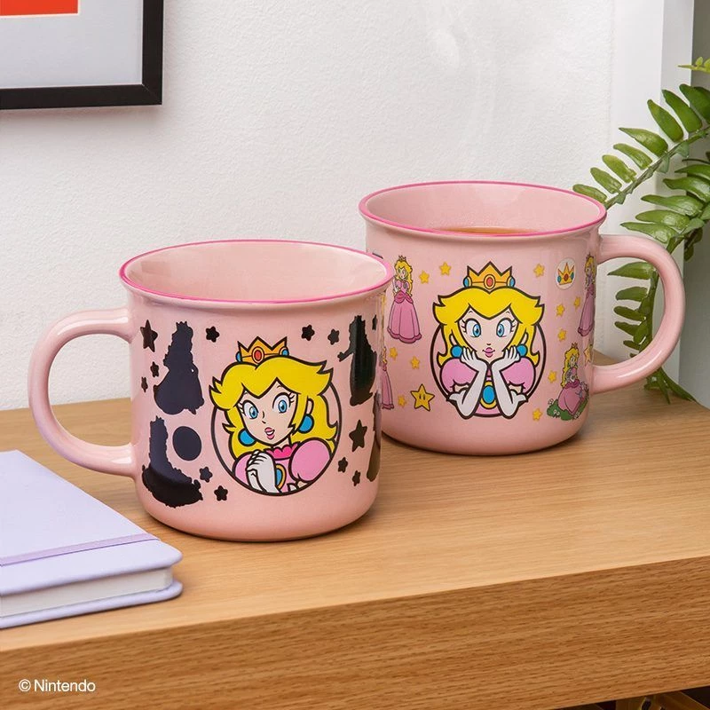 Keraminis terminis puodelis Paladone Super Mario Princess Peach — 300 ml