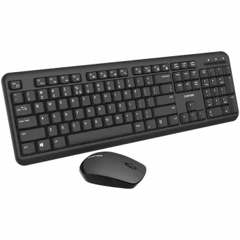 Belaidis klaviatūros ir pelės rinkinys CANYON CNS-HSETW02-UK/US Black Velvet