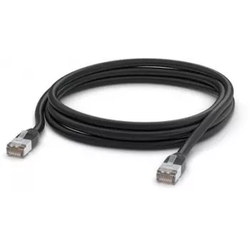Tinklo kabelis Ubiquiti UACC-CABLE-PATCH-OUTDOOR-3M-BK RJ-45 Cat5e 3m Juoda